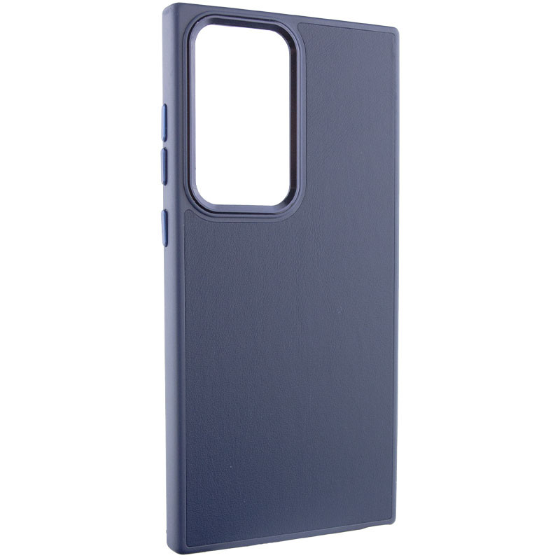 Фото Шкіряний чохол Bonbon Leather Metal Style на Samsung Galaxy S23 Ultra (Синій / Navy blue) на vchehle.ua