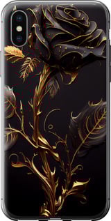 Чохол Троянда 3 на iPhone XS