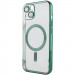 Фото TPU чехол Fibra Chrome with Magnetic safe для Apple iPhone 13 (6.1") (Green) на vchehle.ua