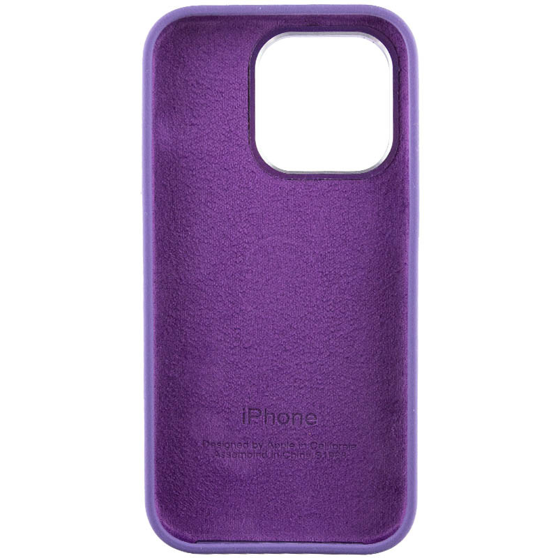 Чохол Silicone Case Metal Buttons (AA) на Apple iPhone 14 Pro (6.1") (Фіолетовий / Iris) в магазині vchehle.ua