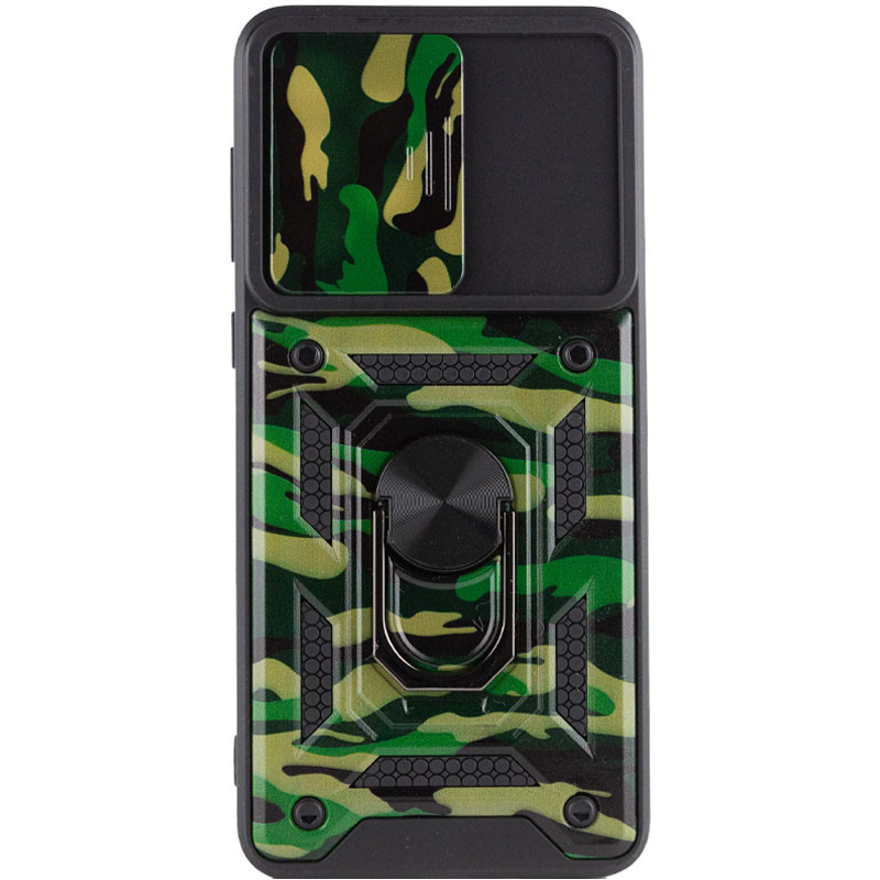 Ударостійкий чохол Camshield Serge Ring Camo на Samsung Galaxy A73 5G (Зелений / Army Green) в магазині vchehle.ua