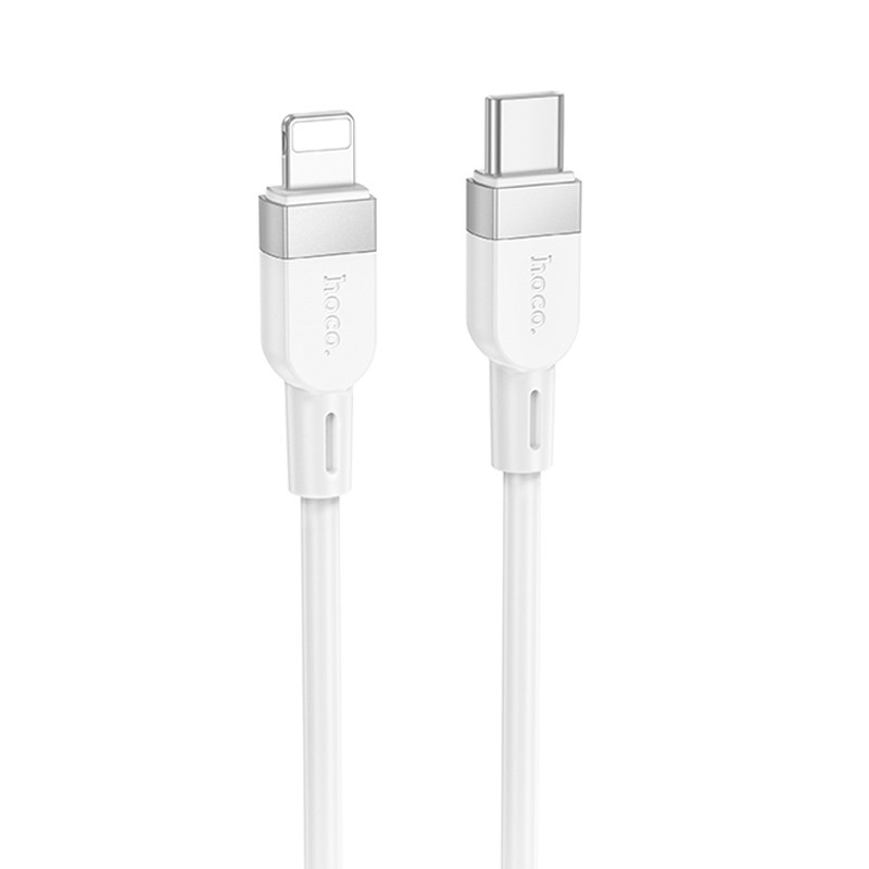 Дата кабель Hoco X109 Energy silicone Type-C to Lightning (1m) (White)