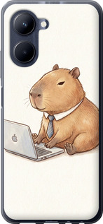 Чехол Funny Capybara CEO Working для Realme C33