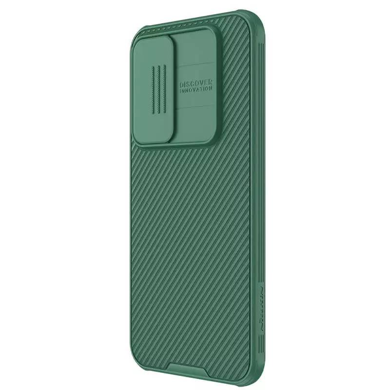 Фото Карбоновая накладка Nillkin CamShield Pro для Samsung Galaxy S23 FE (Deep Green) в магазине vchehle.ua