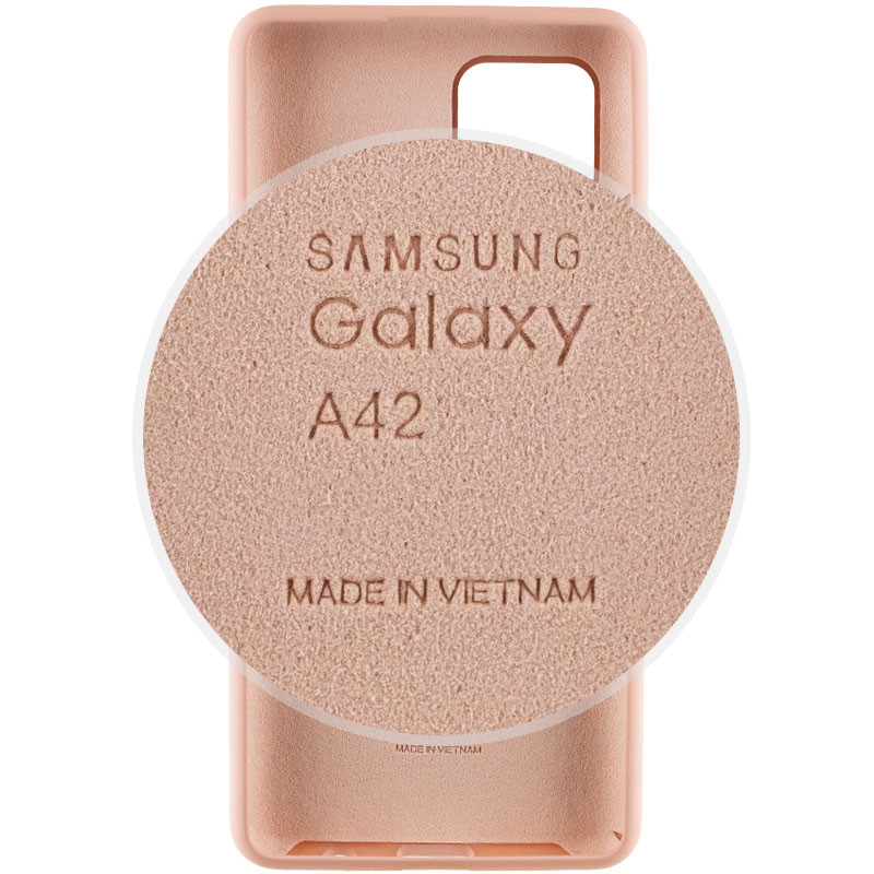 Фото Чехол Silicone Cover Full Protective (AA) для Samsung Galaxy A42 5G (Розовый / Pink Sand) в магазине vchehle.ua