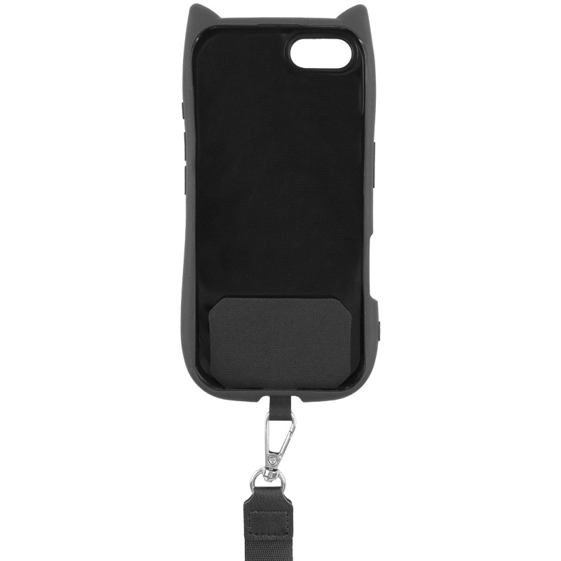 Фото Чехол TPU GETMAN Cat with straps для Apple iPhone 16e (6.1") (Black) в магазине vchehle.ua