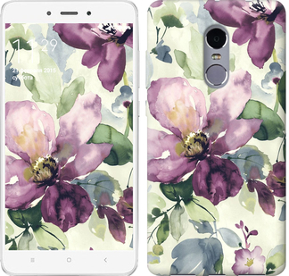 

Чехол Цветы акварелью для Xiaomi Redmi Note 4 296735