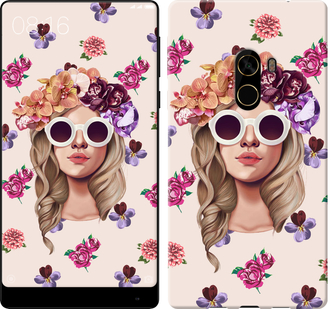 

Чехол Девушка с цветами v2 для Xiaomi Mi MiX 2 586792