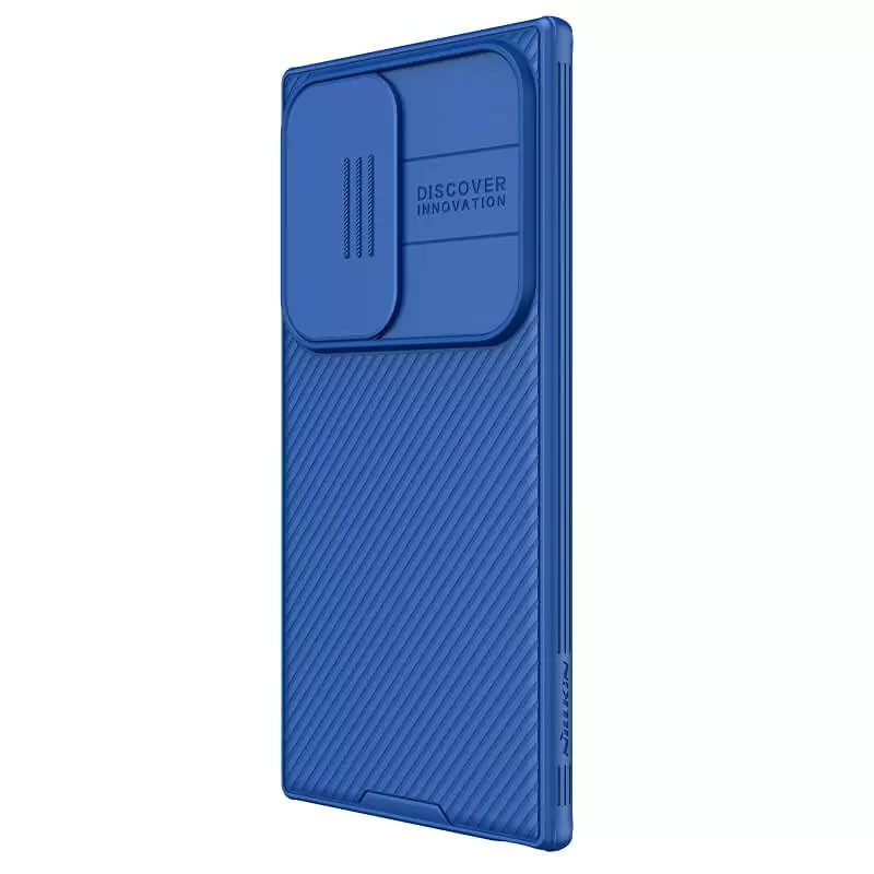 Фото Карбоновая накладка Nillkin CamShield Pro для Samsung Galaxy S24 Ultra (Blue) в магазине vchehle.ua