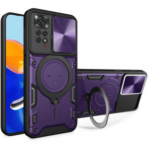 Ударопрочный чехол Bracket case with Magnetic для Xiaomi Redmi Note 11 Pro 5G