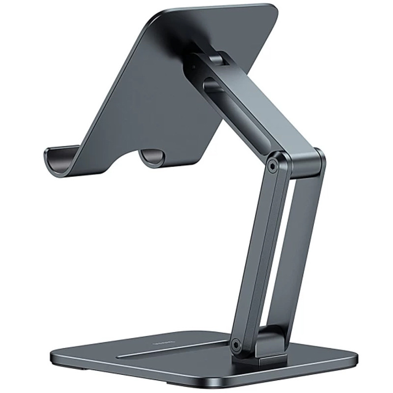 Фото Підставка для планшета Baseus Biaxial Foldable Metal Stand (LUSZ000113) (Grey) в маназині vchehle.ua