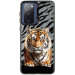 TPU+PC чехол TakiTaki Magic glow для Samsung Galaxy S20 FE (Tiger on the ground / Black)