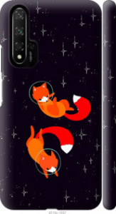 Чехол Лисички в космосе для Huawei Honor 20