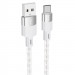 Дата кабель Hoco X99 Crystal Junction USB для Type-C (1m) (Gray)