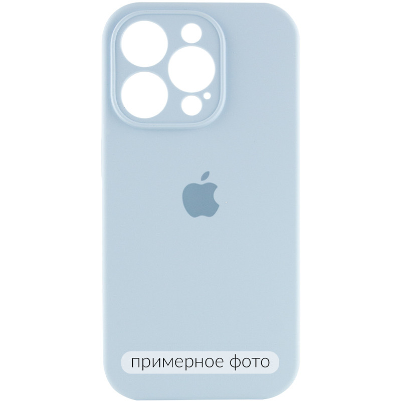 Чохол Silicone Case Full Camera Protective (AA) на Apple iPhone 16 Plus (6.7") (Блакитний / Sweet Blue)