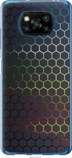 Чехол Переливающиеся соты для Xiaomi Poco X3