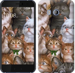 

Чехол коты для HTC U11 757660