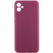 Чохол Silicone Cover Lakshmi Full Camera (AAA) на Samsung Galaxy A07 (Бордовий / Plum)