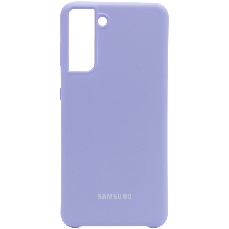 Чехол Silicone Cover (AA) для Samsung Galaxy S21 (Сиреневый / Dasheen)