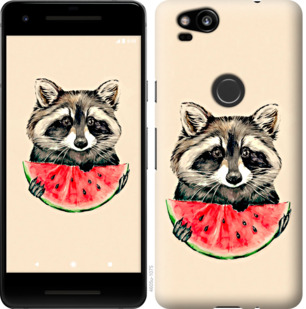 

Чохол Єнотик з кавуном на Google Pixel 2 800171