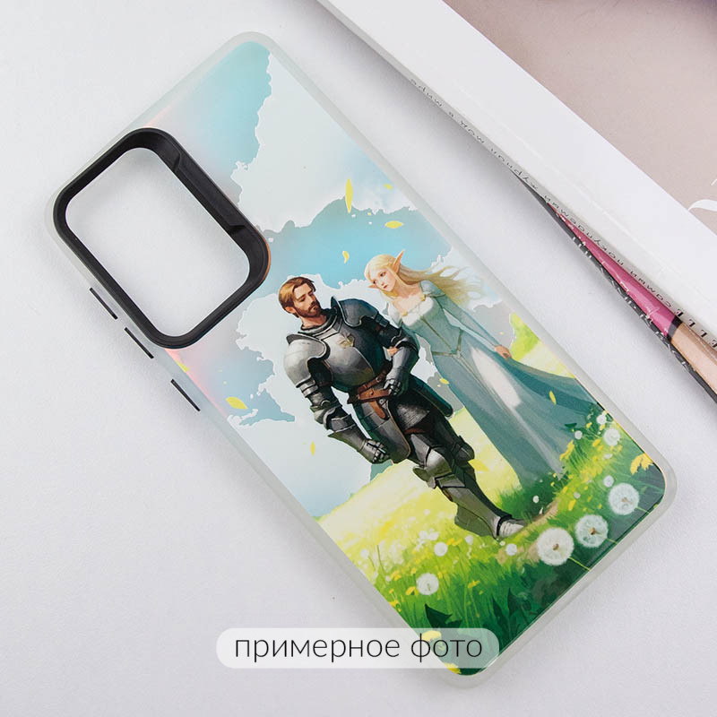 Фото TPU+PC чохол TakiTaki Fantasy magic glow на Apple iPhone 13 Pro Max (6.7") (Fantasy couple - Pink/Purple) на vchehle.ua