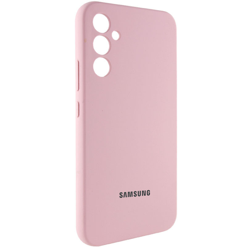 Фото Чехол Silicone Cover Lakshmi Full Camera (AAA) with Logo для Samsung Galaxy A34 5G (Розовый / Pink Sand) на vchehle.ua