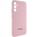 Фото Чехол Silicone Cover Lakshmi Full Camera (AAA) with Logo для Samsung Galaxy A34 5G (Розовый / Pink Sand) на vchehle.ua