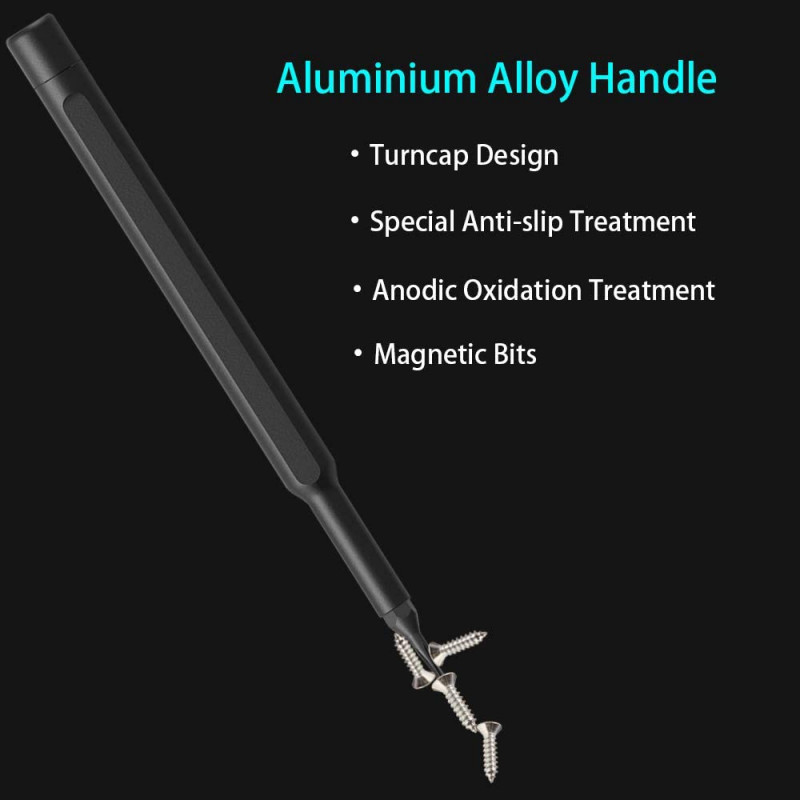 Купить Отвертка с комплектом бит Xiaomi MiJia Wiha Screwdriver Set (JXLSD01XH) (Черный) на vchehle.ua