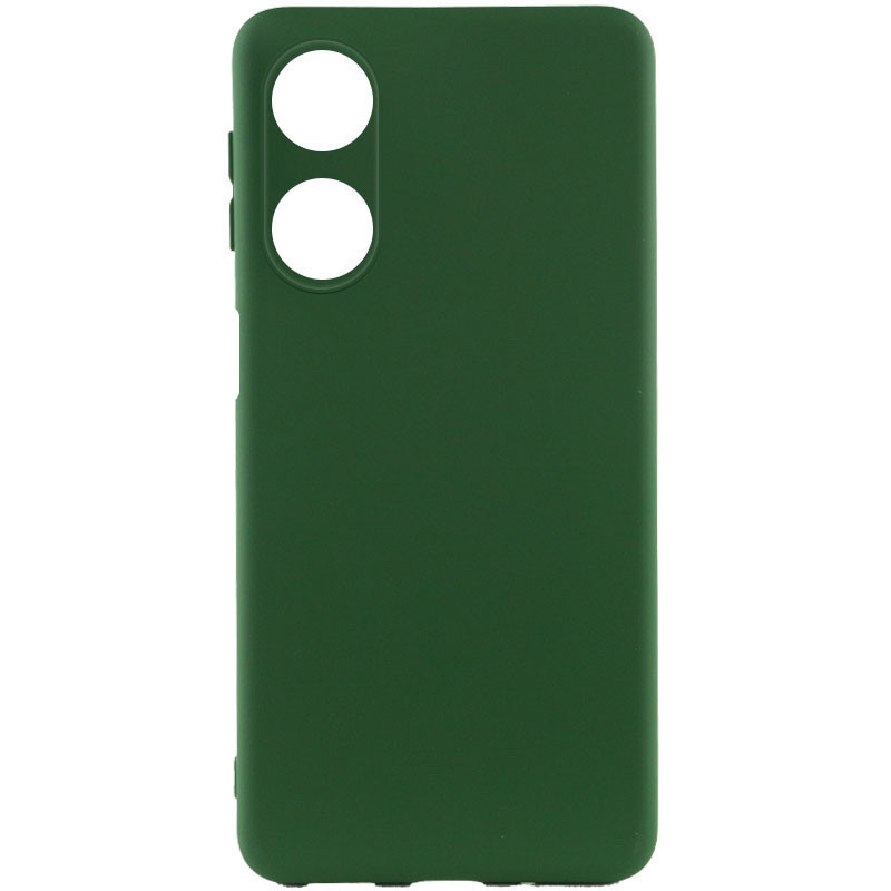 Чехол Silicone Cover Lakshmi Full Camera (A) для Oppo A38 / A18 (Зеленый / Dark green)