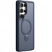 TPU+PC чехол Magnetic Safe Colorful HQ Ring для Samsung Galaxy S25 Ultra (Dark Blue)
