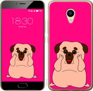

Чохол Веселий мопс на Meizu M5 928477