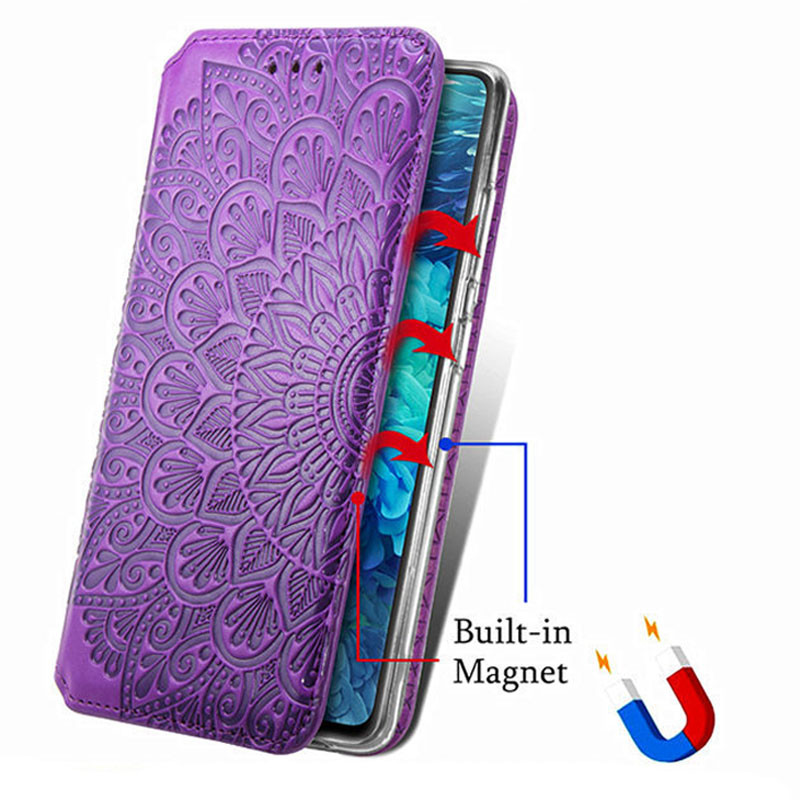 

Кожаный чехол книжка GETMAN Mandala (PU) для Xiaomi Redmi Note 9 Pro (Фіолетовий) 1094068