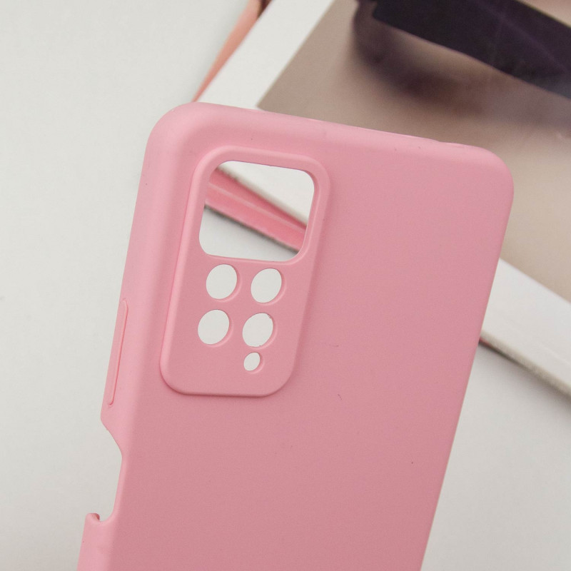 Купить Чехол Silicone Cover Lakshmi Full Camera (AAA) для Xiaomi Redmi Note 11 Pro 4G/5G / 12 Pro 4G (Розовый / Light pink) на vchehle.ua