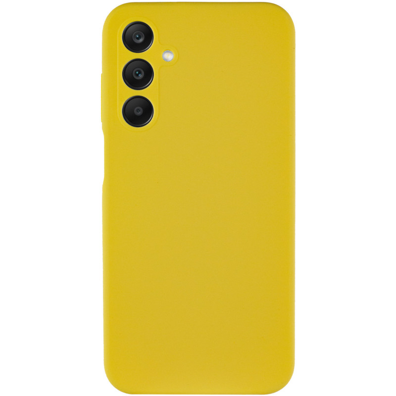 Фото Чехол Silicone Cover Lakshmi Full Camera (AA) для Samsung Galaxy A14 4G/5G (Желтый / Flash) на vchehle.ua