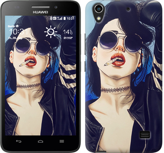 

Чехол Девушка на стиле для Huawei G620S 643942