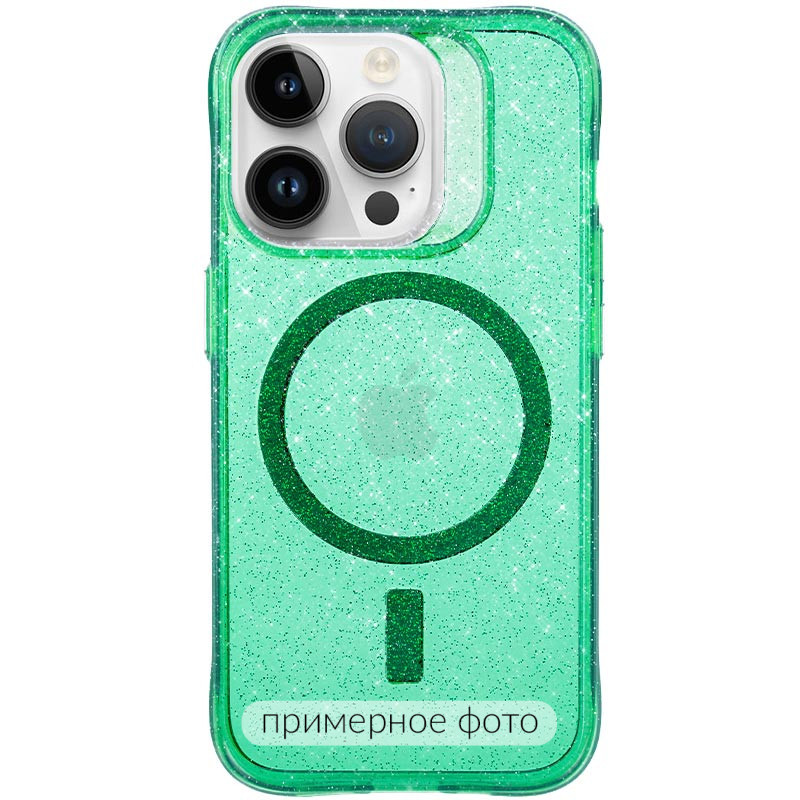 Чохол TPU Radiance with Magnetic safe для Apple iPhone 16 (6.1") (Green)