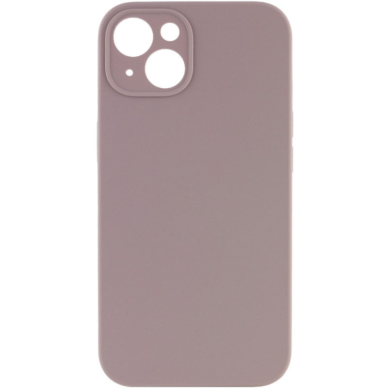 Чохол Silicone Case Full Camera Protective (AA) NO LOGO на Apple iPhone 15 (6.1") (Сірий / Lavender)