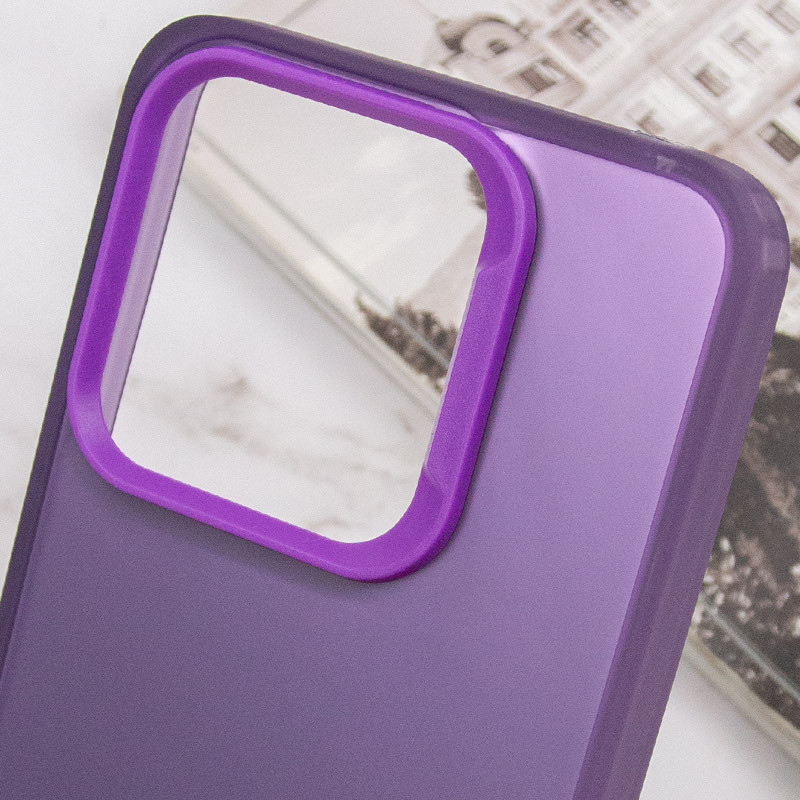 TPU+PC чехол Magic glow with protective edge для Xiaomi Redmi 12C (Purple) в магазине vchehle.ua