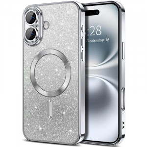 TPU чехол Delight case with Magnetic Safe с защитными линзами на камеру для Apple iPhone 16 (6.1")