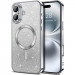 TPU чехол Delight case with Magnetic Safe с защитными линзами на камеру для Apple iPhone 16 (6.1") (Серый / Gray)