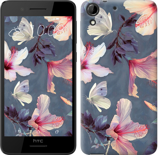 

Чехол Нарисованные цветы для HTC Desire 728G 596181