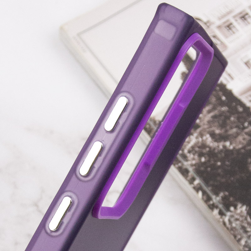 Купить TPU+PC чехол Magic glow with protective edge для Samsung Galaxy S23 Ultra (Purple) на vchehle.ua