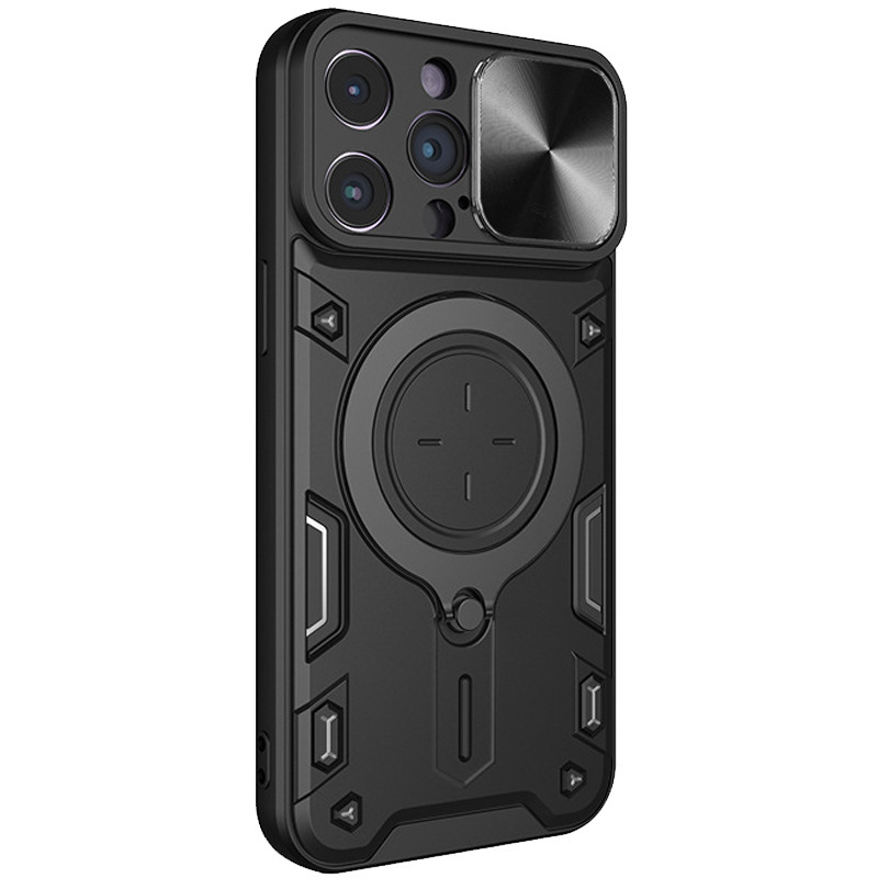 Ударопрочный чехол Bracket case with Magnetic для Apple iPhone 15 Pro Max (6.7") (Black)