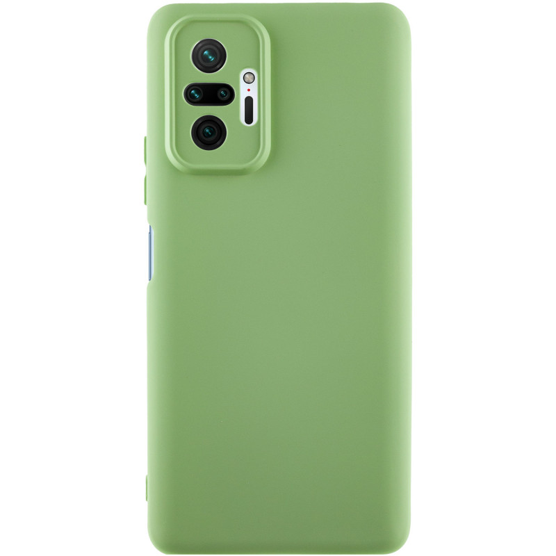 Чохол Silicone Cover Lakshmi Full Camera (A) на Xiaomi Redmi Note 10 Pro / 10 Pro Max (Зелений / Pistachio)