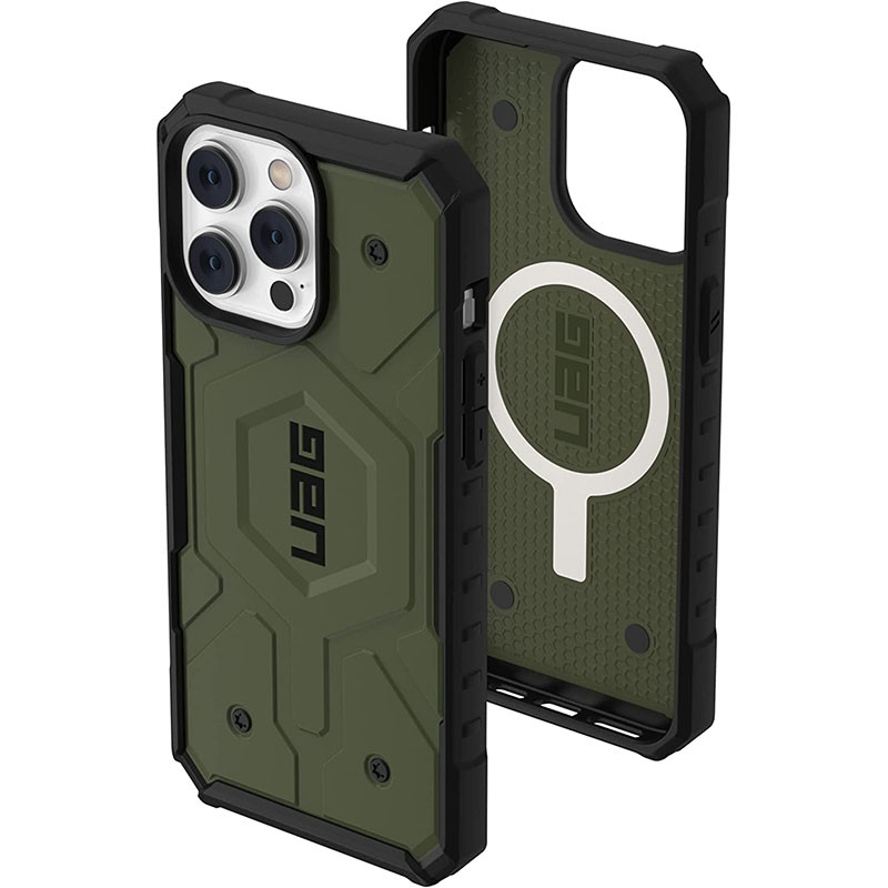 Фото Ударопрочный чехол UAG Pathfinder with MagSafe для Apple iPhone 13 Pro (6.1") (Зеленый) на vchehle.ua
