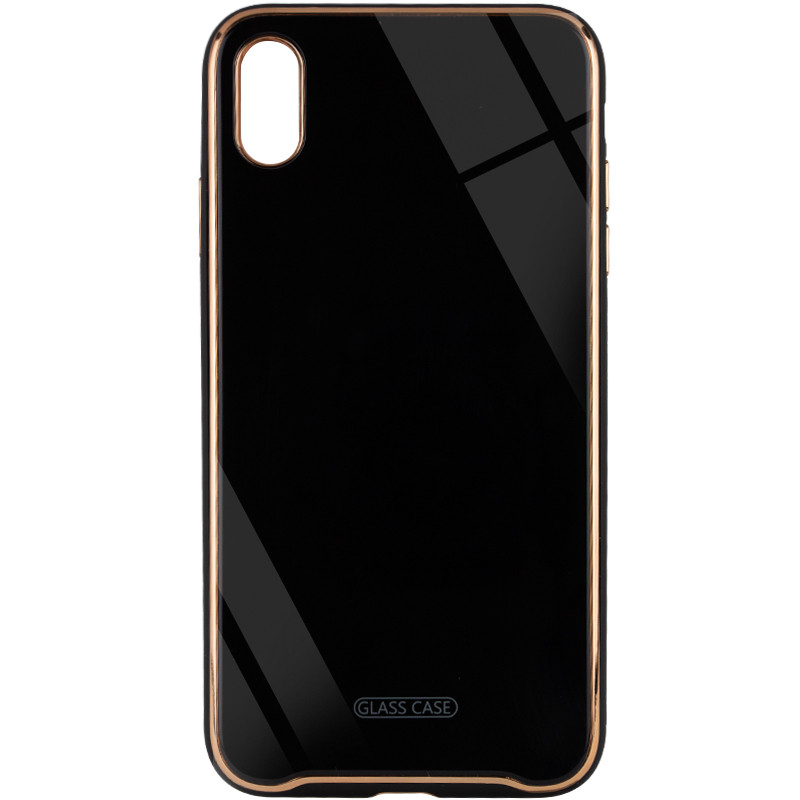 

TPU+Glass чехол Venezia для iPhone XS (5.8") (Черный / Black) 923304