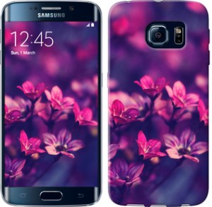 Чехол Пурпурные цветы для Samsung Galaxy S6 Edge G925F