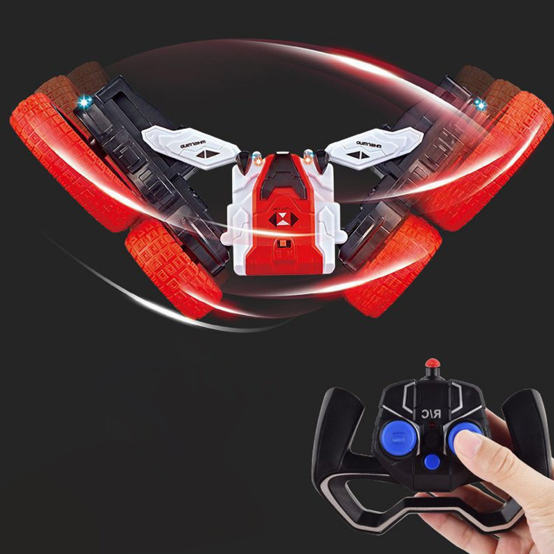 Фото Машинка на радіокеруванні SHT DW02A Trick and Flip RC Car 2.4G (Red) в маназині vchehle.ua