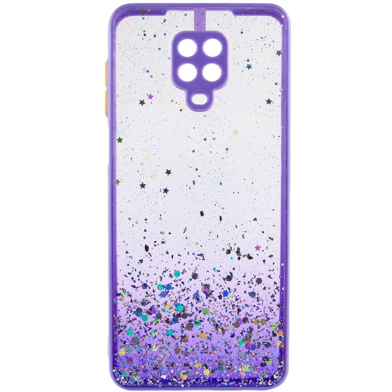 

TPU чохол Spangle star з захистом камери для Xiaomi Redmi Note 9 Pro (Бузковий) 1211893