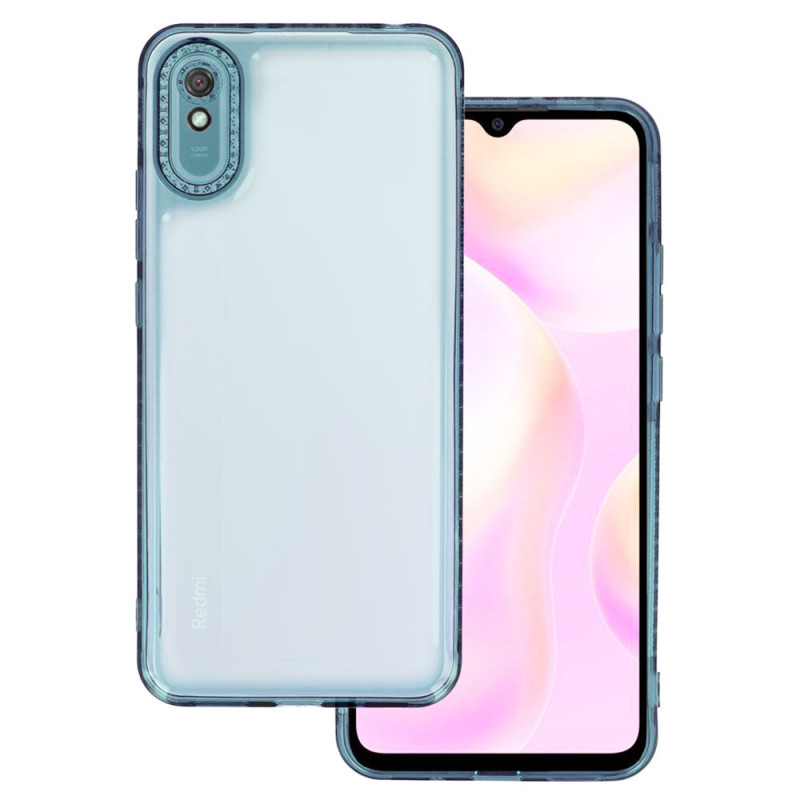 Чехол TPU Starfall Clear для Xiaomi Redmi 9A (Голубой)